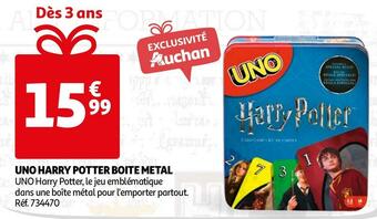 Uno harry potter boite metal