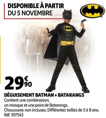 Déguisement batman + batarangs