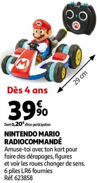 Auchan Nintendo mario radiocommandé offre