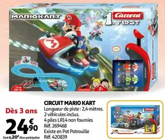 Auchan Carrera circuit mario kart offre