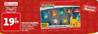 Pokémon pack de 6 figurines