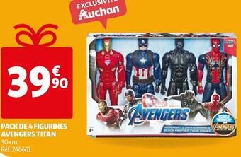 Pack de 4 figurines avengers titan