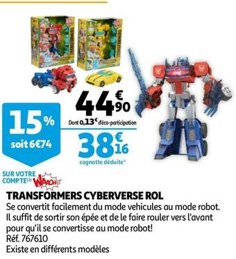 Transformers cyberverse rol