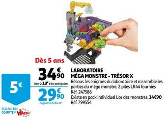 Laboratoire méga monstre - trésor x