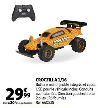 Auchan New bright croczilla 1/16 offre