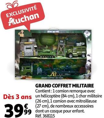 Auchan Grand coffret militaire offre