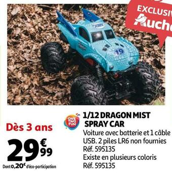 Auchan 1/12 dragon mist spray car offre
