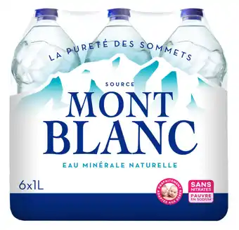 Carrefour Market MONT BLANC Eau minérale naturelle offre