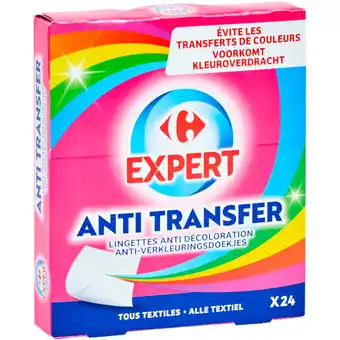 Carrefour Market CARREFOUR EXPERT Lingettes Anti-Décoloration offre