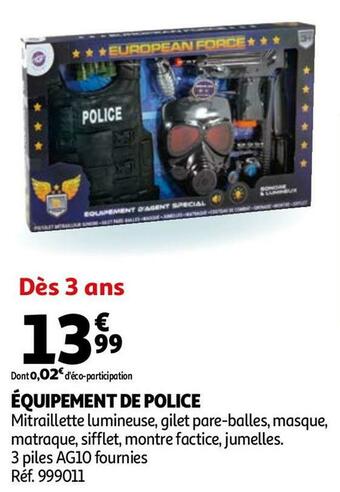Auchan Équipement de police offre