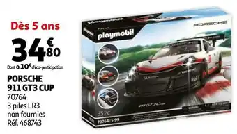 Auchan Playmobil porsche 911 gt3 cup offre