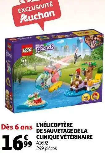 Lego l’hélicoptère de sauvetage de la clinique vétérinaire