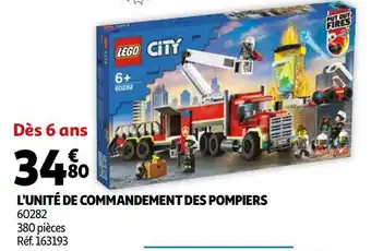 Lego lâunitĂ© de commandement des pompiers