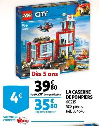 Lego la caserne de pompiers