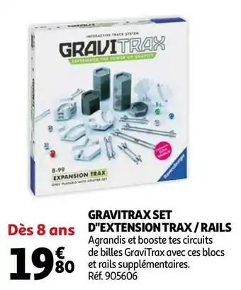 Gravitrax gravitrax set d''extension trax / rails
