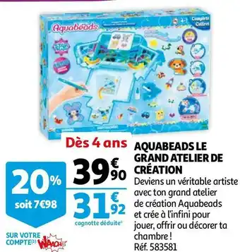 Auchan Aquabeads aquabeads le grand atelier de création offre