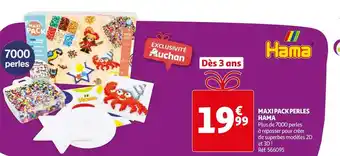 Auchan Hama maxi pack perles offre
