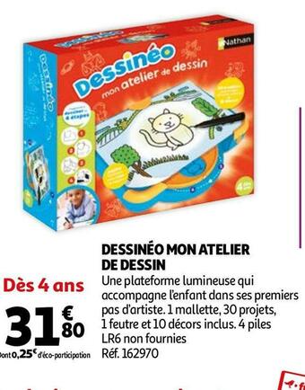 Auchan Dessinéo mon atelier de dessin offre