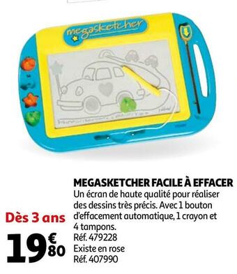 Megasketcher facile à effacer