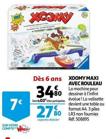 Auchan Xoomy maxi avec rouleau offre