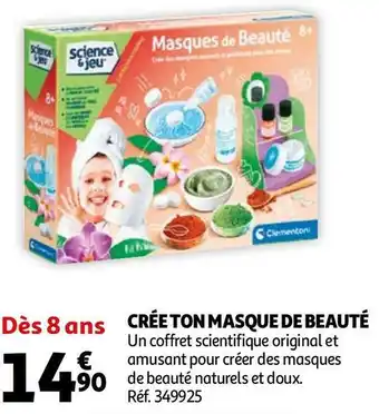 Auchan Clementoni crée ton masque de beauté offre