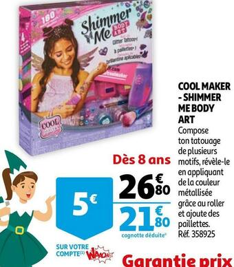 Cool maker - shimmer me body art