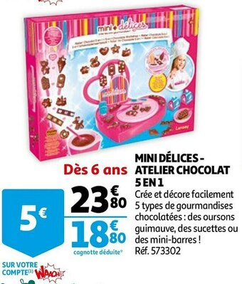 atelier chocolat 5 en 1