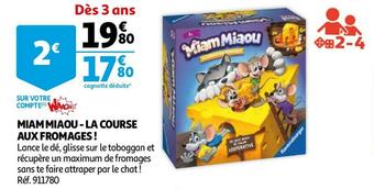 Auchan Miam miaou - la course aux fromages ! offre
