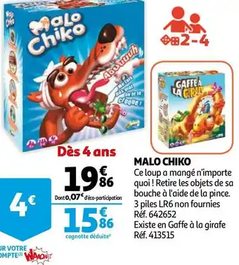 Auchan Malo chiko malo chiko offre