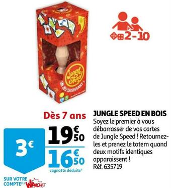 Auchan Jungle speed en bois offre