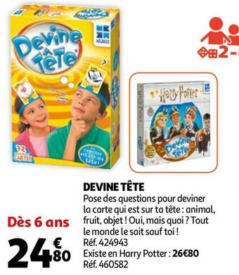 Auchan Devine tête offre