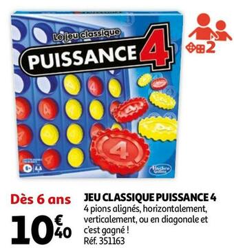 Auchan Jeu classique puissance 4 offre