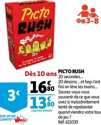 Auchan Picto rush offre