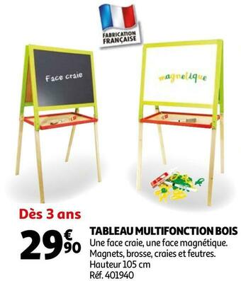 Auchan Tableau multifonction bois offre