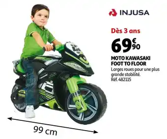 Auchan Injusa moto kawasaki foot to floor offre
