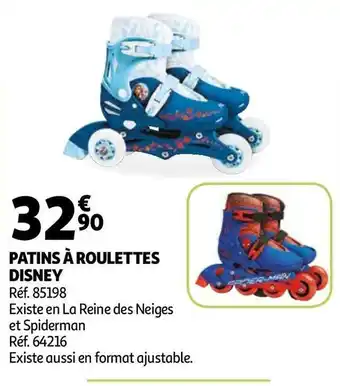 Auchan Disney patins à roulettes offre