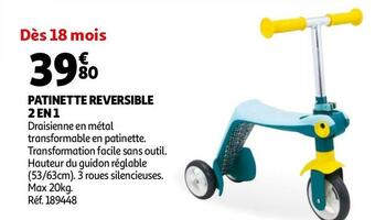 Patinette reversible 2 en 1