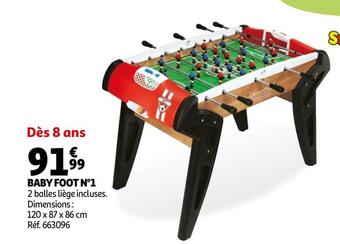 Auchan Baby foot n°1 offre