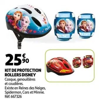 Auchan Disney kit de protection rollers offre