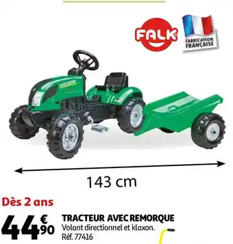 Falk tracteur avec remorque