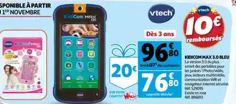 Auchan Vtech kidicom max 3.0 bleu offre