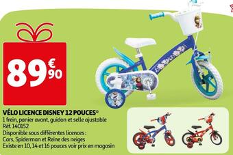 Vélo licence disney 12 pouces