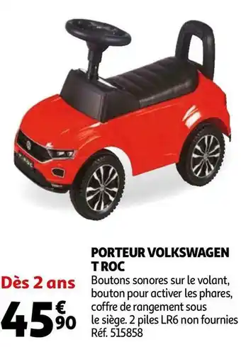Auchan Porteur volkswagen t roc offre