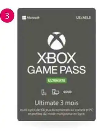 Auchan Cartes dématérialisées xbox offre