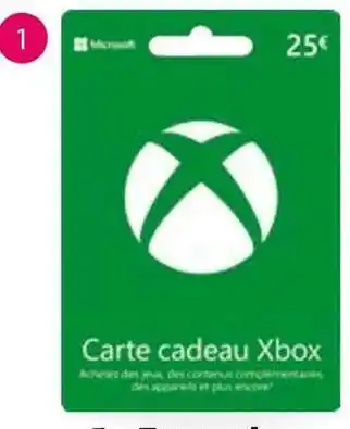 Auchan La carte xbox live offre