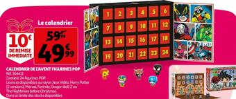 Auchan Calendrier de l'avent figurines pop offre