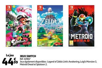 Auchan Jeux switch offre
