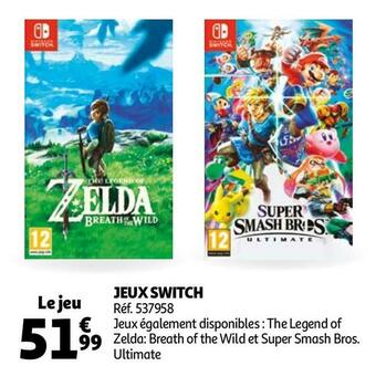 Auchan Jeux switch offre