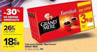 Carrefour Café moulu offre