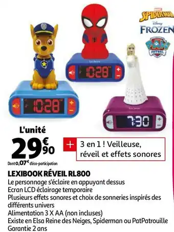 Lexibook lexibook réveil rl800